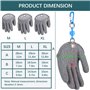 Topind Gant de pêche Anti-Coupure, étanche, en Fils de polyéthylène tissé et Latex, système d’Attache magnétique - Tailles M/L/X