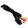 câble d'alimentation stéréo audio vidéo AV RCA pour Gamecube/NGC/64/N64/SNES (1 pièce 1.75m/5.8ft)