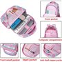 Sac Ecole Fille Sac a Dos Scolaire Fille Cartables Enfant Primaire pour l'école Loisir Voyage 3 en 1 Sac Sirène+Sac à Lunch+ Tro