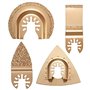 ChaRLes 4Pcs Lames De Coulis Au Carbure Pour Lames De Scie Multifonctions Oscillantes Pour Dewalt Stanley Black Decker Bosc