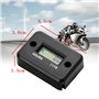 JZK étanche Affichage LCD Compteur horaire numérique Minuterie de jauge pour Quad Moto Motoneige Motocross Pit Bike Tondeuse à G