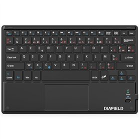 1 by One DIAFIELD Clavier Bluetooth AZERTY avec Un Ecran Tactile Ultra Mince et Tactile