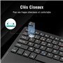 1 by One DIAFIELD Clavier Bluetooth AZERTY avec Un Ecran Tactile Ultra Mince et Tactile, Pavé Tactile pour iPad, Galaxy Tab, iPh