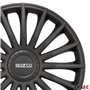 Sparco Enjoliveurs Treviso - 16-pouces - Noir - Set de 4 pièces