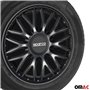 Sparco Enjoliveurs Roma - 14-Pouces - Gris/Noir - Set de 4 pièces