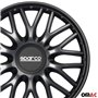 Sparco Enjoliveurs Roma - 14-Pouces - Gris/Noir - Set de 4 pièces