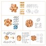 YGZN Casse-tête métallique Wire Set de 22, IQ Test Casse-tête Métal IQ Jigsaw Puzzle Jouet Éducatif pour Adultes et Enfants (Woo