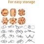YGZN Casse-tête métallique Wire Set de 22, IQ Test Casse-tête Métal IQ Jigsaw Puzzle Jouet Éducatif pour Adultes et Enfants (Woo