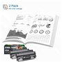 Cool Toner Lot de 2 Cartouches de Toner de Rechange pour HP 05A CE505A 05X CE505X Laserjet P2030 P2035 P2035N P2050 P2055 P2055D