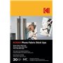 KODAK Photo Fabric Stick Ups - Papier Photo Adhésif Brillant