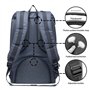 KAUKKO Sac à Dos pour Loisirs/Affaire/Scolaire pour 15 Pouces Ordinateur Portable 27 * 17 * 47 cm, 21.57 L (Gris JNL-D3-09)