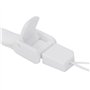 2 coques blanches en silicone avec dragonne pour manette Nintendo Wii