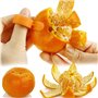 Ensemble de trancheurs à légume et à fruits avec écorces à l'orange, FineGood, 4 paquets, râpe à découper, hachoir multifonction