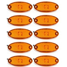 10 x LED SMD ovales Orange 12 V Feux de gabarit latéraux pour van