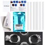 Eiito Ajusteurs pour bagues (Lot de 4 Tailles) Ring Sizer Adjuster, Réducteurs de Bagues (1.2mm/2mm/3mm/4mm), avec Un Chiffon en