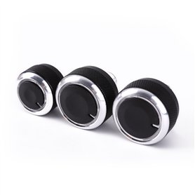 Jeu de boutons de commande pour climatisation/chauffage en aluminium pour VW Golf MK5/MK6/Sirocco MK3/Caddy Typ 2K/Jetta MK5/Pas