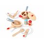 Hape Set de Service Cuisine Blanc - Casserole