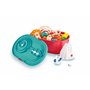 Hape Circuit Billes Coffret Quadrilla Bucket, 65 Pièces + 25 Billes - Jeux de Construction Circuit à Billes en Bois avec Bac de 