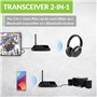 Avantree Oasis Plus Récepteur Émetteur Bluetooth 5.0 aptX HD pour TV, Transmetteur Adaptateur Audio À Faible Latence pour Écoute