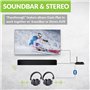 Avantree Oasis Plus Récepteur Émetteur Bluetooth 5.0 aptX HD pour TV, Transmetteur Adaptateur Audio À Faible Latence pour Écoute