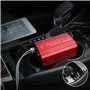 BESTEK Convertisseur 12v 220v à 240v Transformateur Métal 300W Chargeur Allume-Cigare Transformateur de Courant avec 1 Prise Fra