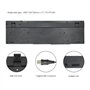 Rii Clavier Gamer - AZERTY - Nouveau Clavier USB Filaire - 105 Touches Semi-Mécaniques - 5 Couleurs LED Rétro - 11 Raccourcis Mu