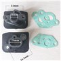 BIlinli 2 pièces 36F / 33 débroussailleuse collecteur d'admission carburateur connecteur Adaptateur Accessoires de Tondeuse à Ga