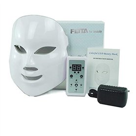 Masque de luminothérapie à 7 couleurs à DEL - FEITA Photon Light Masque pour le soin du visage et le rajeunissement de la peau -