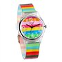 JewelryWe Montre Quartz Enfant Etudiant Chiffre Cadran Rond Bracelet Plastique Gel de Silice Couleur Coloré avec Sac Cadeau