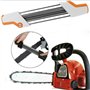 LIZHOUMIL Affûteuse de chaîne de tronçonneuse 2 en 1 en métal Facile à Utiliser 3/8" P 4,0 mm Remplacement pour chaîne Blanc