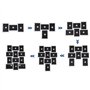 SONGMICS Cadre Photo Pêle-mêle, Mural Capacité de 12 Photos de 10 x 15 cm +1 Cadre Photo sur Table Offert MDF, Cadeau Noel, Néce