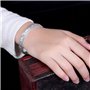 Bracelet Plaqué Argent pour Femme Nouveauté Simple Éléphant Gravure Charmant Bracelet en Argent Bracelets