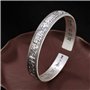 Bracelet Femme Argent,Bracelet Plaqué Argent pour Femme Nouveauté Simple Éléphant Gravure Charmant Bracelet en Argent Bracelets 
