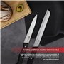 RENBERG Tenessy | Couteaux de cuisine | set complet de 15 pièces avec support en bois | parfait pour couper tous types d'ingrédi