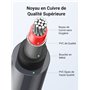 UGREEN 2M Câble RCA 2 Mâle vers 2 Mâle Câble Cinch Audio Stéréo Compatible avec Lecteur DVD Platine CD Haut Parleur Amplificateu