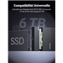 UGREEN USB C Boîtier Disque Dur Externe 2,5 Pouces SATA III II I HDD SSD avec 6Gbps sans Outils, Câble Inclus Supporte UASP Trim