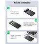 UGREEN USB C Boîtier Disque Dur Externe 2,5 Pouces SATA III II I HDD SSD avec 6Gbps sans Outils, Câble Inclus Supporte UASP Trim