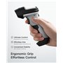 Inateck Scanner de Codes-Barres Bluetooth sans Fil, 180 Jours de Fonctionnement Continu, Portée 35 m, Scan Automatique Rapide et