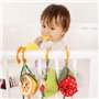 TUMAMA Jouet Hochet Bebe 0 2 3 4 6 8 9 12 Mois, Jeux Poussette d Eveil Bébé 0-6 Mois Avec Le Miroir La Voix, Peluche Fruits Joue
