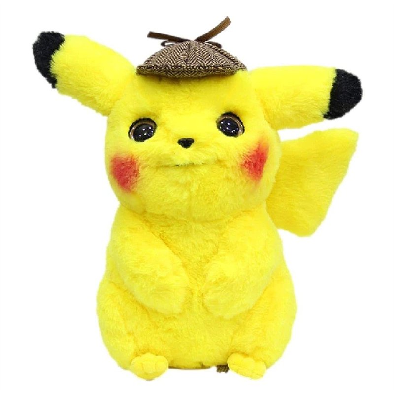 Peluche Pikachu Detective - 32cm (Jaune)