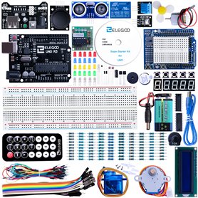 ELEGOO Carte Starter Kit de Démarrage Super avec Guide d'Utilisation Français pour Débutants et Professionnels Compatible avec A