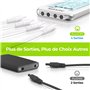 AUVON 4 Canaux Appareil d'électrostimulation EMS/TENS pour le soulagement de la douleur, avec 24 modes de electrostimulateur mus