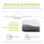 AUVON 4 Canaux Appareil d'électrostimulation EMS/TENS pour le soulagement de la douleur, avec 24 modes de electrostimulateur mus