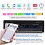 VIGORFLYRUN PARTS LTD Autoradio Bluetooth Stéréo 1 Din, 12V Récepteur Radio FM/SD/USB/AUX Mains Libres Auto Audio avec Télécomma
