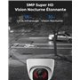 Kit Vidéo Surveillance avec 8CH 2To NVR et Caméra IP PoE Filaire 4X 5MP