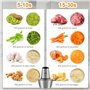 YISSVIC Hachoir de cuisine électrique 2 L, 2 x 4 lames 500 W hachoir électrique mixeur multifonction avec bol en acier inoxydabl