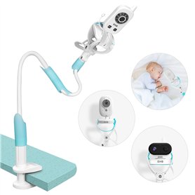 GHB Support de Caméra Universel Bébé Support de Moniteur Bébé Flexible Rotation à 360 ° Pliable Convient à la Plupart Babyphone