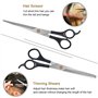 URAQT Ciseaux de Coiffure Professionnels, Ciseaux Coiffure Professionnel Amincissants Coupe de Cheveux Ciseaux Désépaissir Ensem
