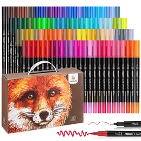 mancola 100 Couleurs Feutres Coloriage Adultes