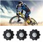 Create idea 4pcs 10T Kit de Roues Jockey Poulie de Mécanisme Vélo pour Dérailleur 5/6/7/8 Vitesses Écrou Rondelles Raccords